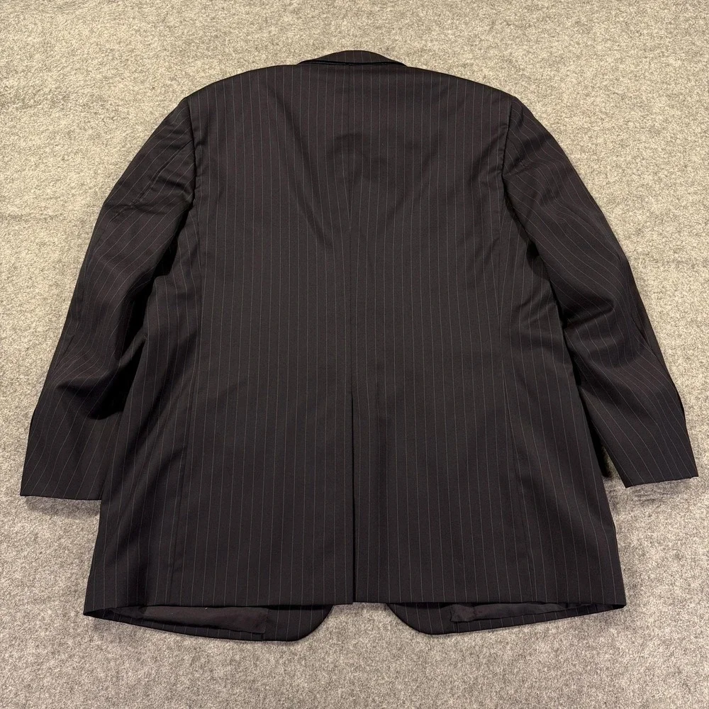 Brooks Brothers 1818 Madison Suit Jacket Mens 43R Navy Blue Pinstripe Two Button